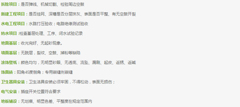 驗收標準